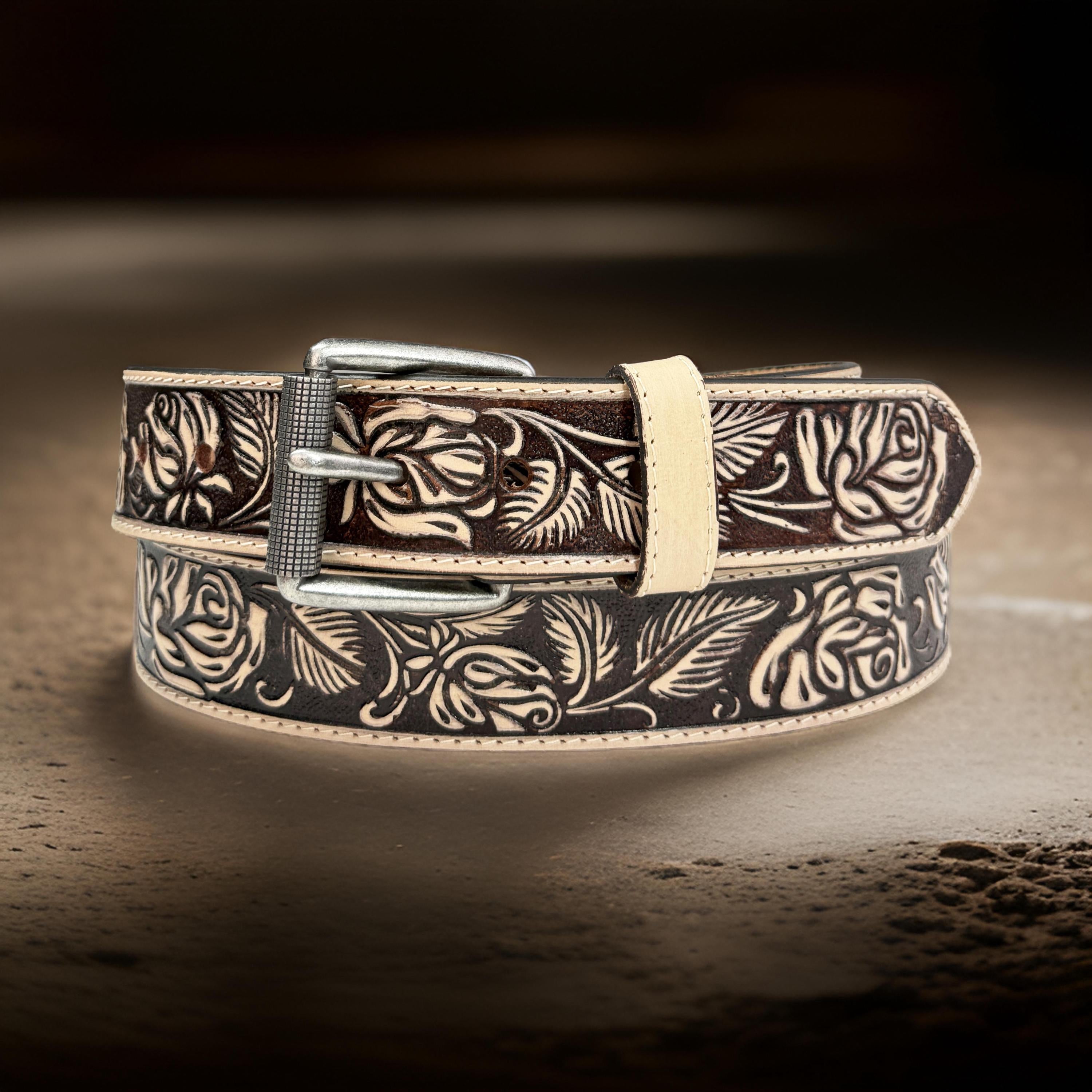 Western Cowgirl Belt for Her, Western Belt for Women, Full Grain Leather Belt, Women's Leather Belt | HANDCRAFTED